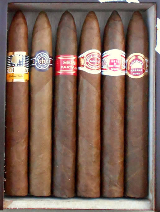 Piramides Selection 6 cigars (156mm x Ring 52) - 6 Brands